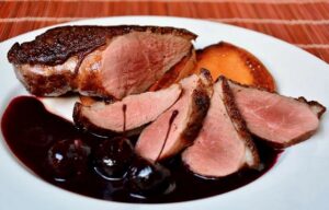 Duck with Cherry Sauce