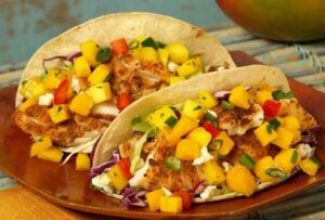 Fish Tacos with Mango Salsa