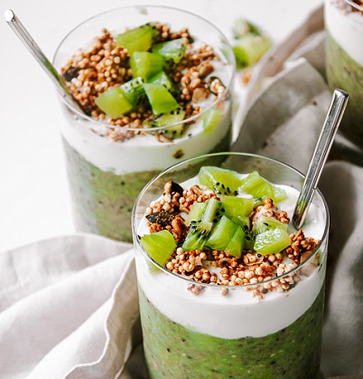 Kiwi and Coconut Chia Pudding