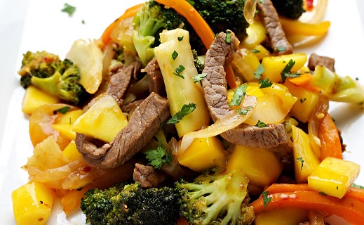 Mango Beef Stir Fry