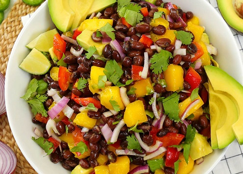 Mango, Black Bean, and Avocado Salad