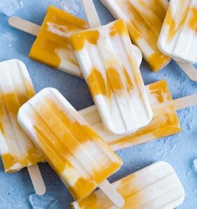 Mango Yogurt Popsicles