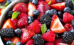 Mixed Berry and Mint Salad