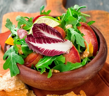 Plum Arugula Salad