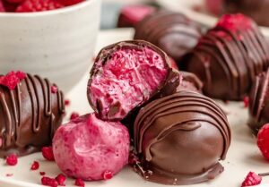 Raspberry Chocolate Truffles