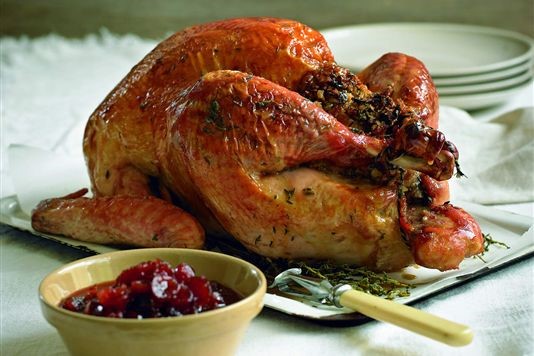 Turkey with Cranberry Sauce