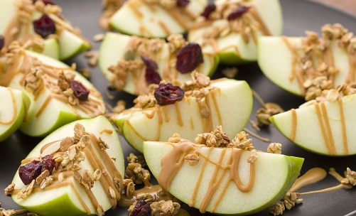 Apple Nachos with Peanut Butter