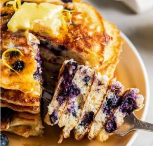 Lemon Blueberry Pancakes