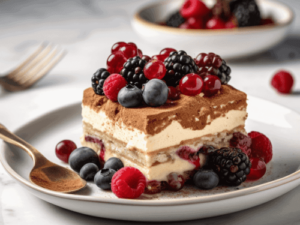 Tiramisu with Mixed Berries